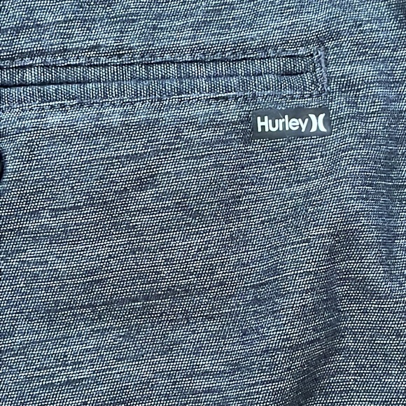 Hurley Mens Size 30 Shorts 10 inch inseam Pockets Gray Black Color Nike Dri-Fit - Picture 9 of 12